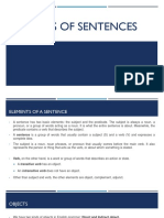Analysis of Sentences