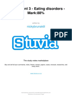 Stuvia 426190 Assignment 3 Eating Disorders Mark88