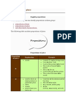 Prepositions of Time and Place