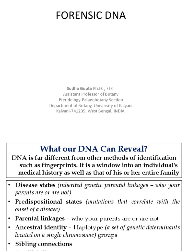 Forensic Dna | PDF | Dna Profiling | Microsatellite