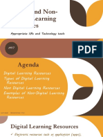 Digital and Non Digital Learning Resources