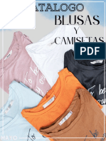 Catálogo Blusas y Camisetas