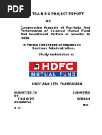 Download Final Project Report on HDFC Mutual Funds by Vishal Kapoor SN65078505 doc pdf