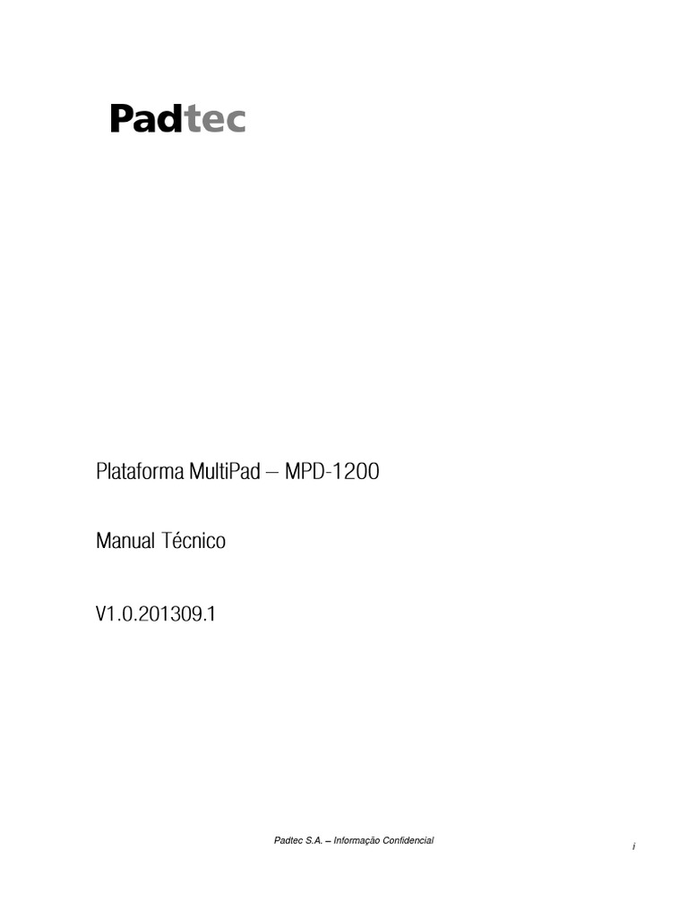 Manual - Tecnico - MultiPad MPD1200 - V1.0.201309.1 | PDF | Rede de ...