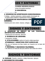 Signos y Sintomas