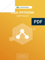 Syllabus of Data Structures and Algorithms ( DSA ) in Python - Self Paced