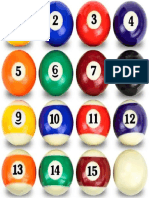 Boule de Billard Bleu N°2pdf