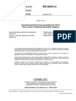 EN 50341-2{2001}e (requisitos e especificações gerais para linhas aéreasmaior 45 kv)