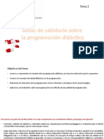 Tema 2 - La Programación Didáctica