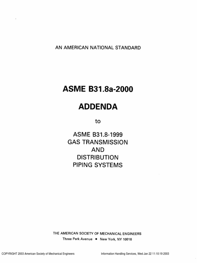 Asme B31.8