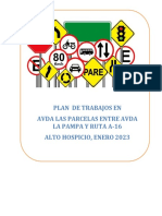 PLAN DE TRABAJOS Avda Las Parcelas