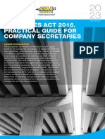 Companies Act 2016 - Practical Guide For Company Secretaries