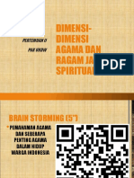 Dimensi-Dimensi Agama Dan Jalan Spiritualitas