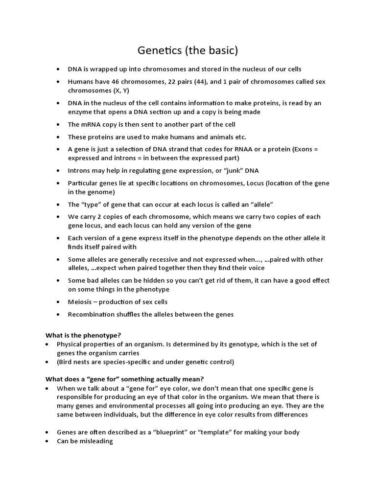 Genetics | PDF