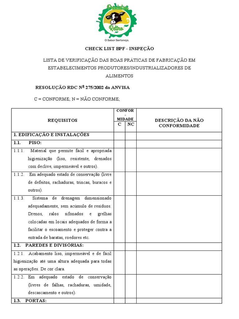 Check List BPF | PDF