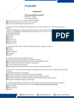 15 Questões Multibancas - Termos Essenciais Da Oração - Predicado