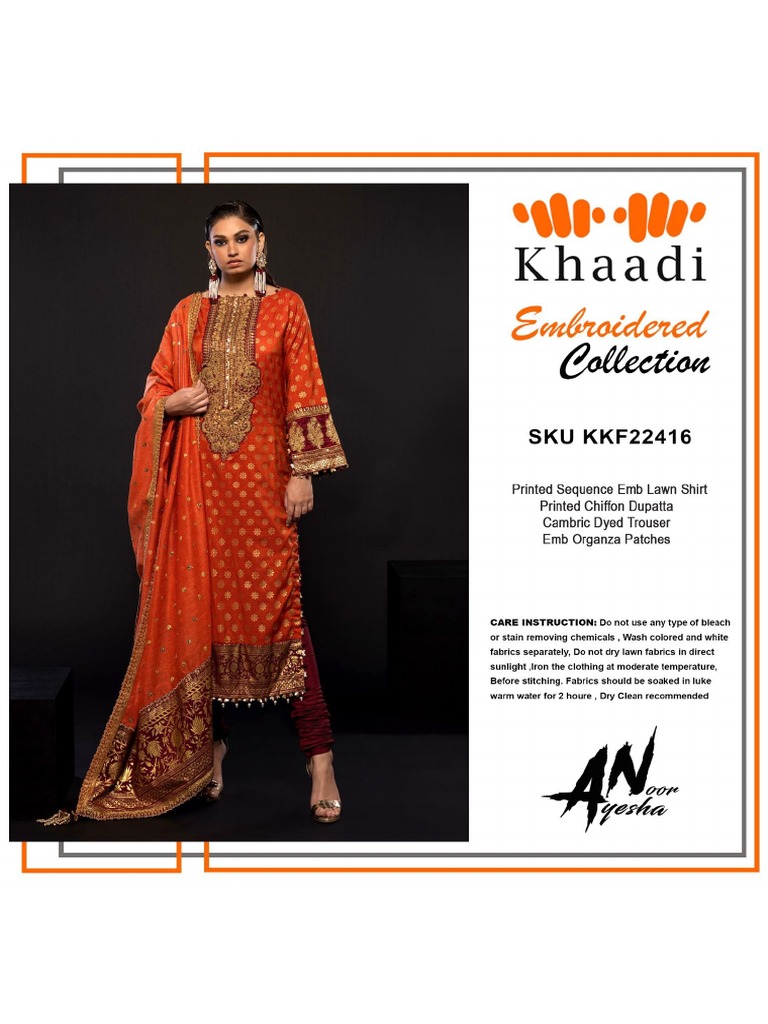 Khaadi Embroidered PDF
