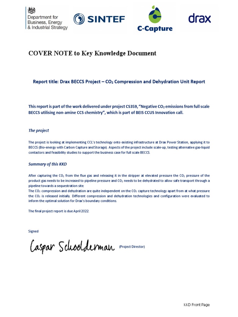 KKD_CO2_Compression_and_Dehydration_Unit_Report | PDF