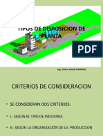 TIPOS DE DISPOSICION DE PLANTA (Diapositivas 2014)