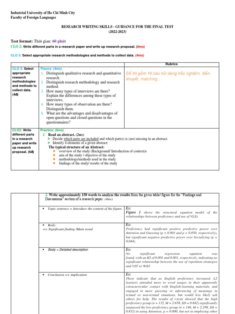 FINAL - REVIEW - RESEARCH WRITING SKILL 22-23 G I SV | PDF ...