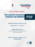 Teachers Up 2023 - Invitation and Agenda