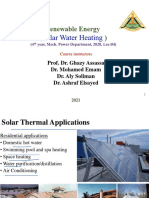 Lec 4 - Solar Water Heating
