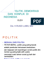 EFORIA POLITIK, DEMOKRASI DAN  KONFLIK  DI  INDONESIA