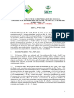 Prefeitura Municipal de Rio Verde, Estado de Goiás. Concurso Público para Provimento de Vagas para O Município de Rio Verde - Go