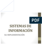 Sistemas de Información Implementación