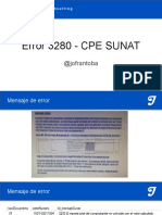 Error 3280 - CPE SUNAT