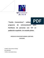 Family Connections _ validación del programa de entrenamiento para familiares de personas con TLP en población española _ Un estudio piloto