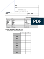 Fisa Limba Engleza Cls. 02 Grammar Verbto Be 9