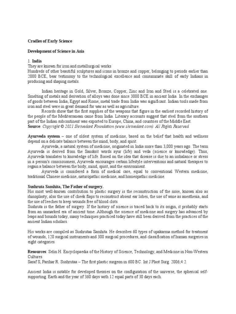 Cradles of Early Science PDF