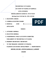 Baligobye 2 Ors V Attorney General 3 Ors (Miscellaneous Cause No 376 of 2019) 2020 UGHCCD 43 (7 February 2020)