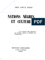 DIOP Anta - Nations Nègres Et Culture