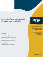 La Brecha Fiscal Horizontal en Ecuador y Su Igualación