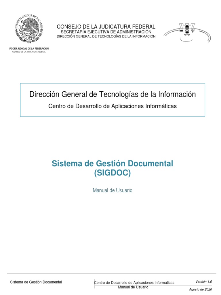 Manual SIGDOC | PDF | Gestión de registros | Tecnologías de la información