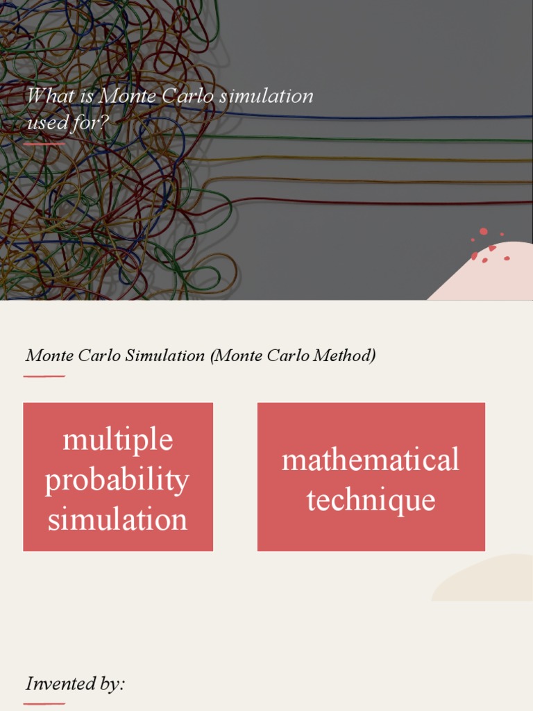 Monte Carlo Simulation Overview | PDF