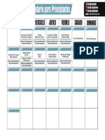 Calendario Principiantes (Marzo)