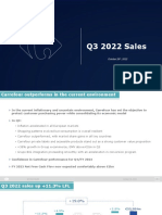 Carrefour Q3 2022 Sales Presentation 0