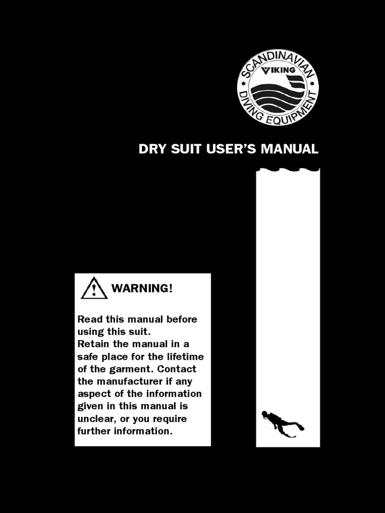 Viking-Drysuit Manual | PDF | Scuba Diving | Underwater Diving