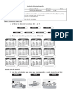 Prueba de Los Dias de La Semana 1°