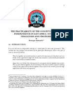 THE PRACTICABILITY OF THE CONCEPT OF JUDICIAL INDEPENDENCE IN EAST AFRICA - SUCCESSES - CHALLENGES AND STRATEGIES - DR Busingye Kabumba-1