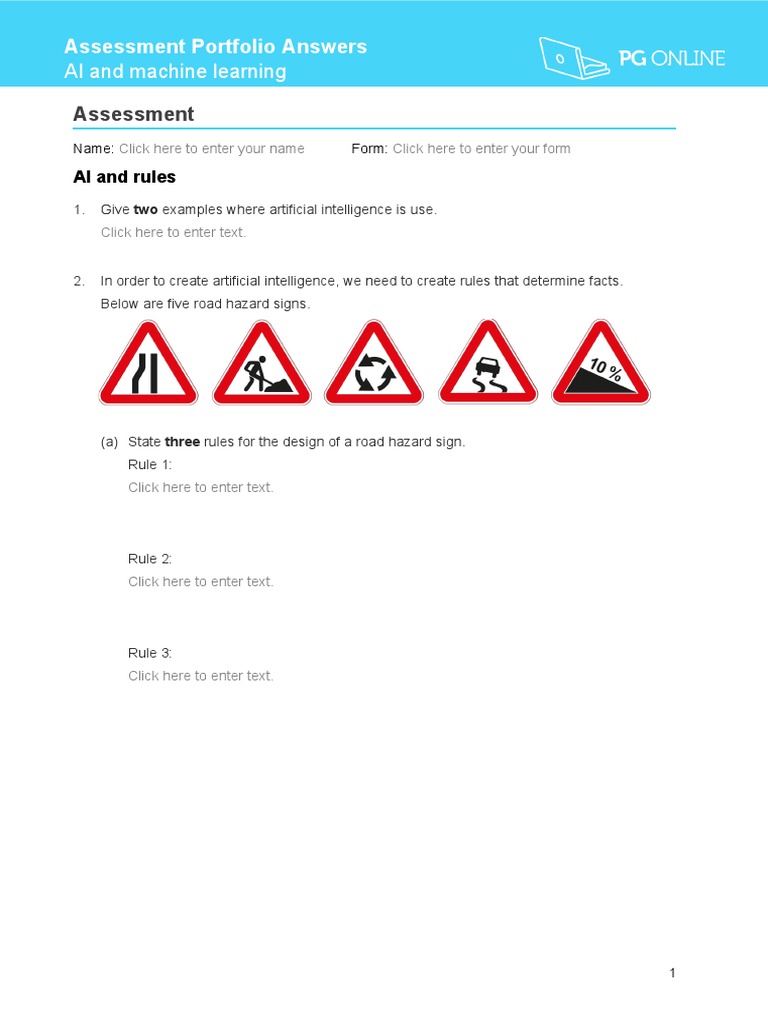 AI and Machine Learning Assessment Portfolio | PDF | Artificial ...