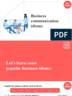 Business Communication Idioms