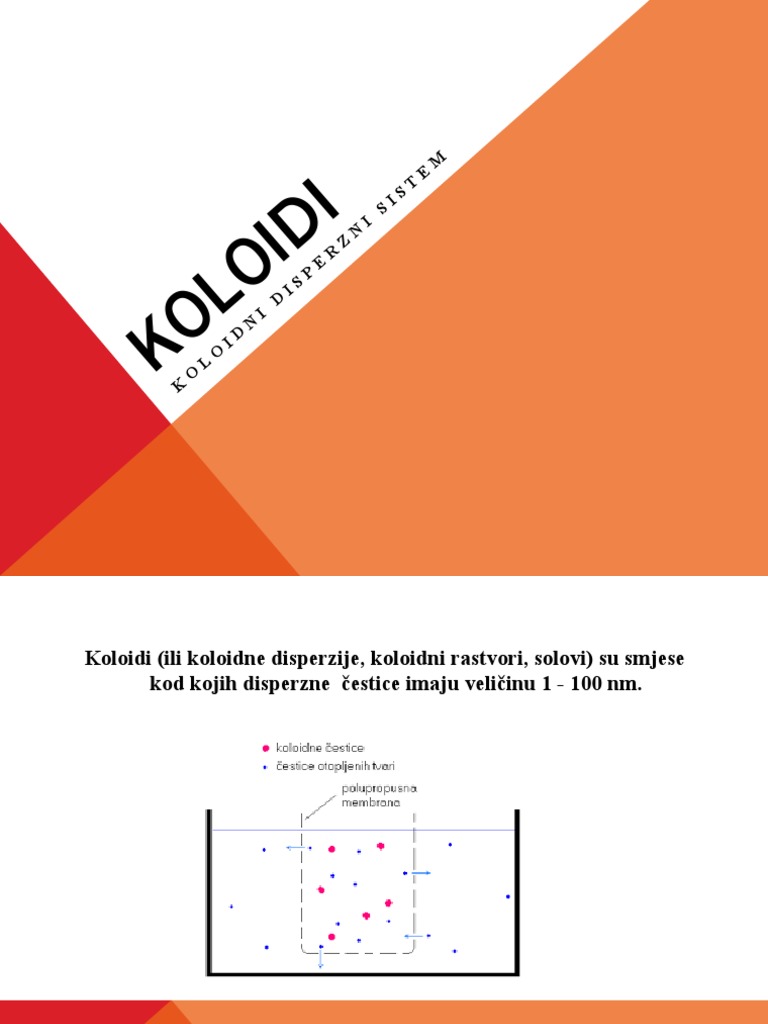 KOLOIDI | PDF
