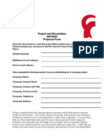 MKT4009 Proposal Form