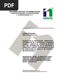 NMX C 464 Onncce
