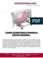 Cama Pediatrica Manual Mod. Piscis