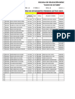 Matriz de Datos 2do B